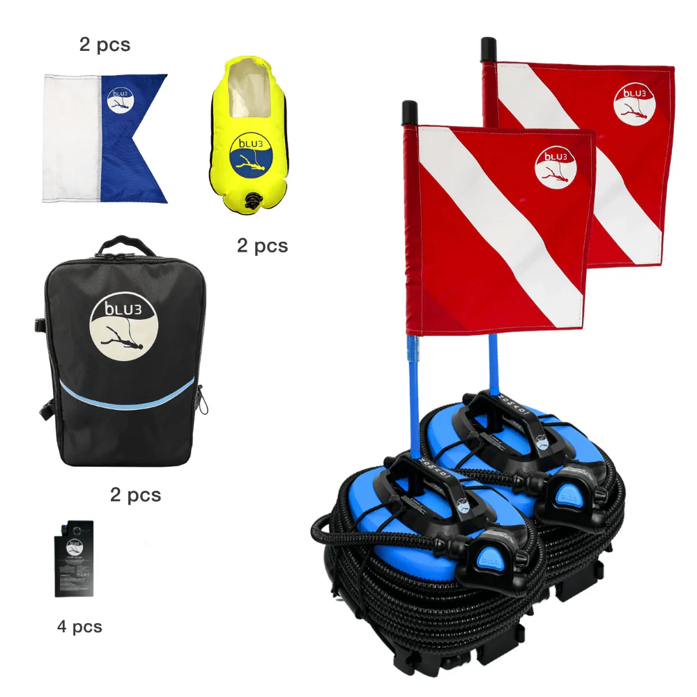 BLU3 Nomad Duo Mini Dive System - 2 Batteries