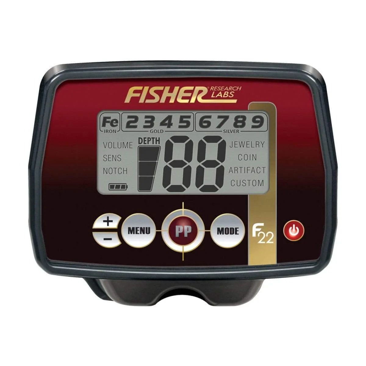 Fisher F22 Metal Detector with 11" DD Search Coil - Image 3