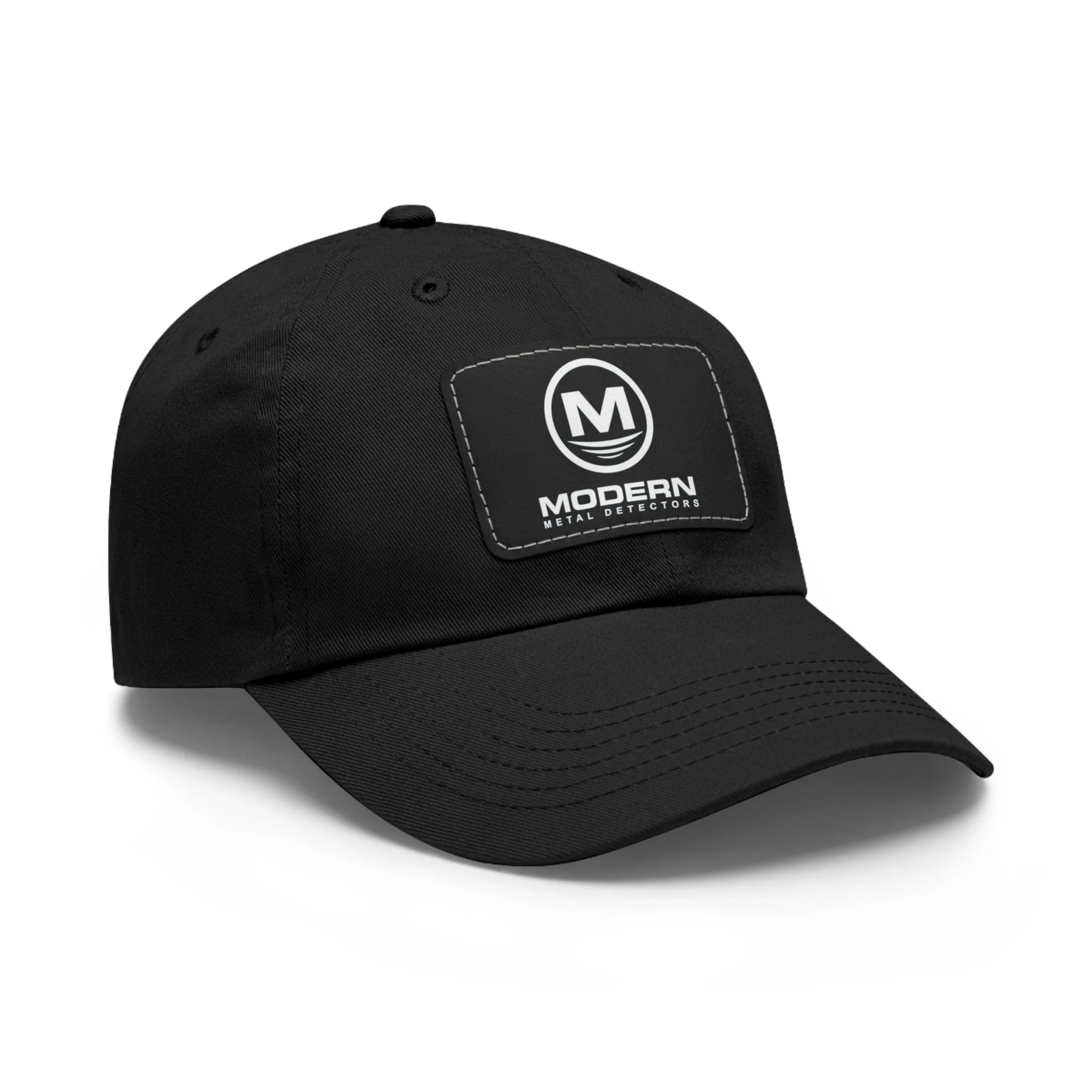 Modern Metal Detectors Hat with Leather Patch