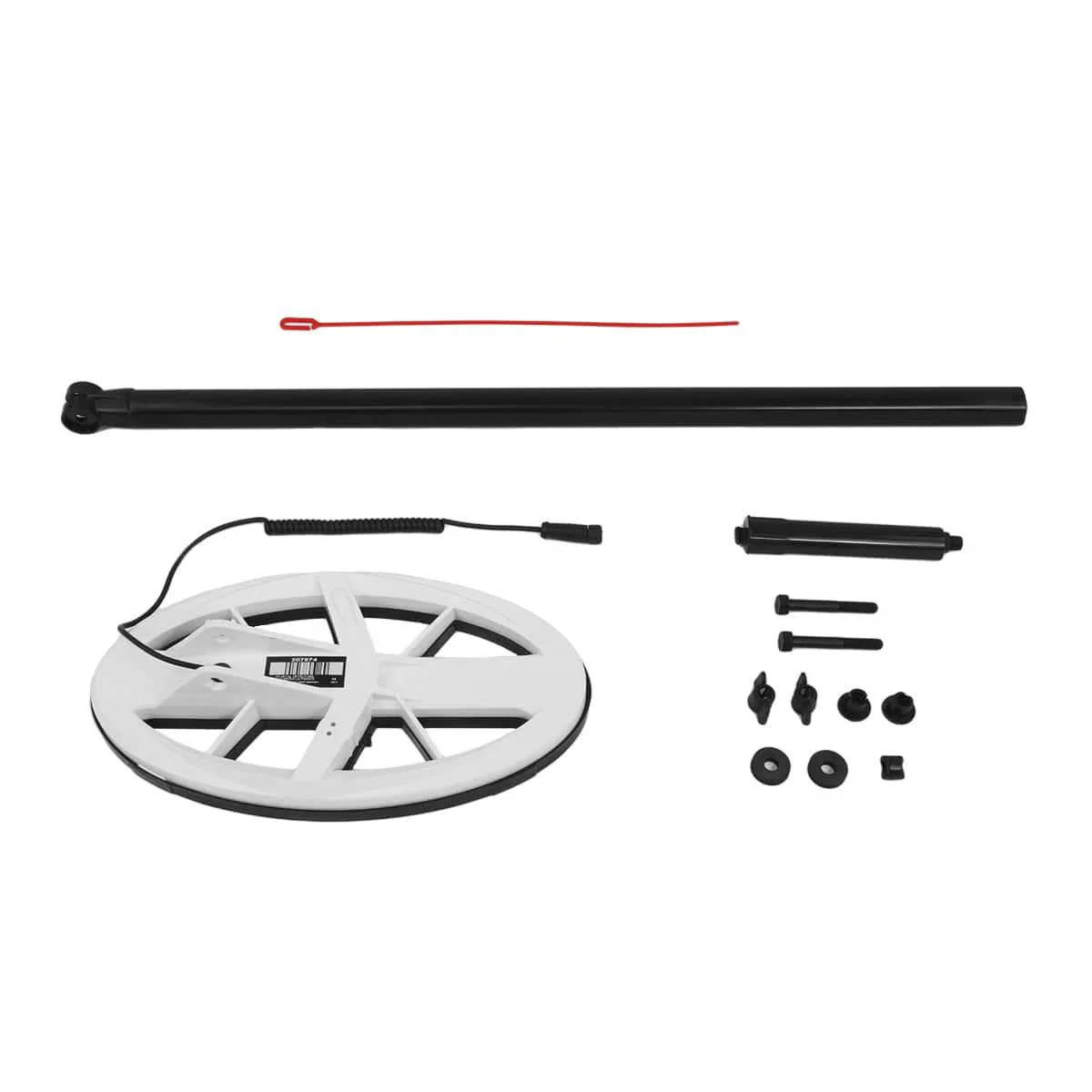 XP Deus 9.5″ x 5″ Elliptical DD HF Search Coil with Cover, Lower Shaft & Parts - Image 4