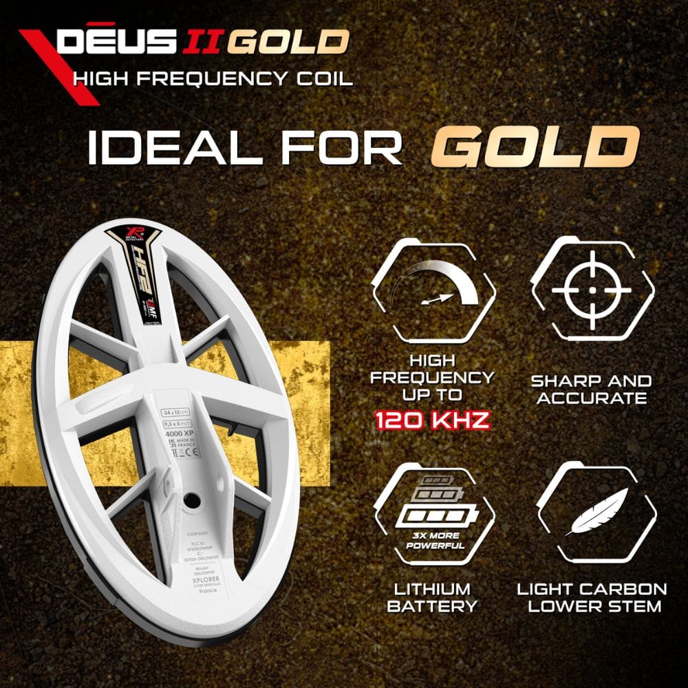 XP Deus II Gold Metal Detector with HF2 Coil - Image 5
